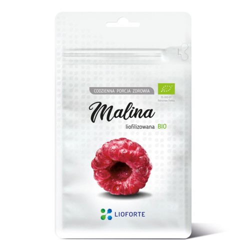Malina liofilizowana opakowanie