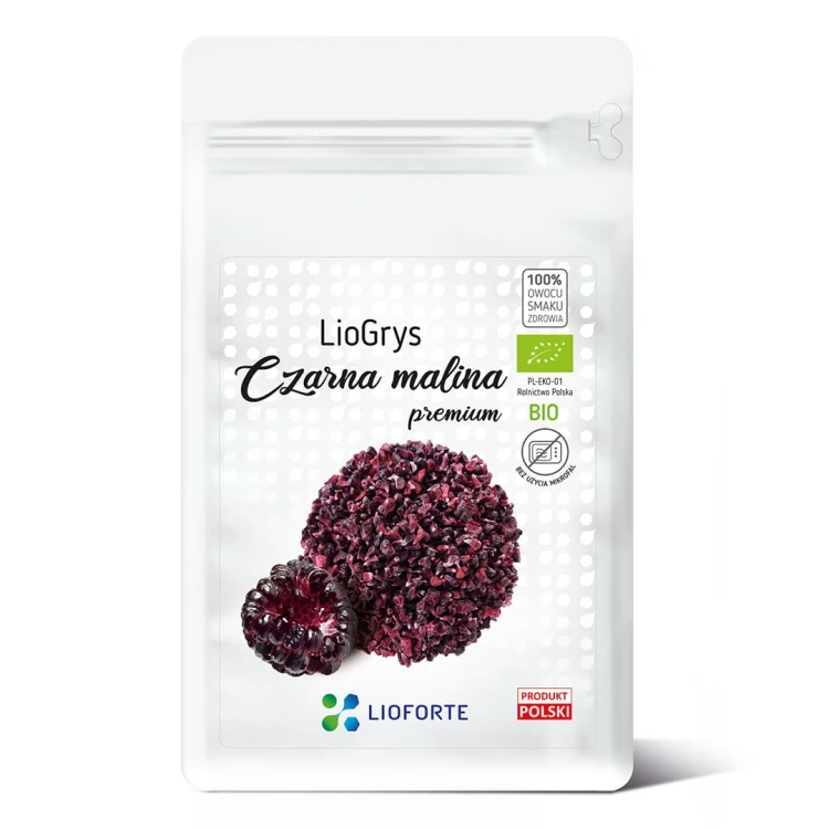 CZARNA MALINA LIOFILIZOWANA GRYS BIO