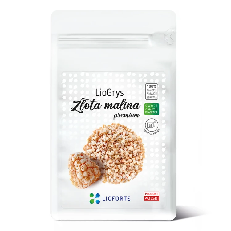 ZŁOTA MALINA LIOFILIZOWANA GRYS