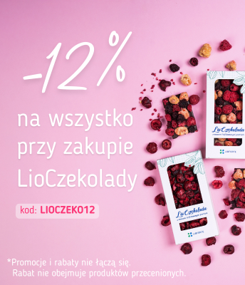 Promocja Lioforte - 12% rabatu na całe zamówienie przy zakupie LioCzekolady