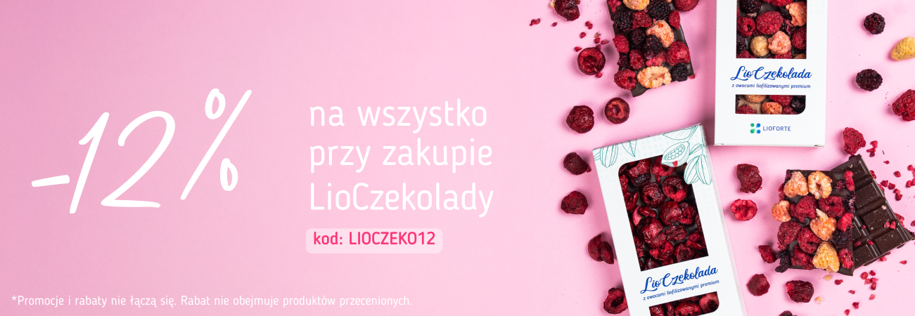 Promocja Lioforte - 12% rabatu na cały koszyk przy zakupie LioCzekolady